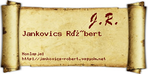 Jankovics Róbert névjegykártya